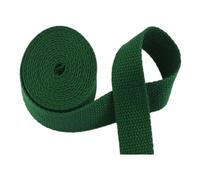 Cinturino in tessuto di cotone estere | Multicolor 38mm X5/10/20 iarde: for bagagli, campeggio, nautica(Dark Green,38MM x 10Yards)