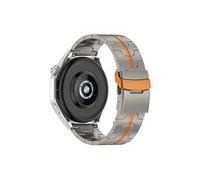 Cinturino in titanio Business adatto for Samsung Galaxy Watch 46mm 3 45mm/Huawei GT 4 pro 2e Ultimate/Amazfit 47mm Band(Titanium orange,For Huawei GT 3 46mm)
