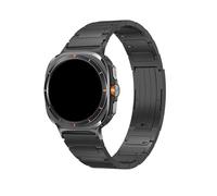 Cinturino in titanio con smontaggio rapido con un clic for Samsung Galaxy Watch 8 40mm 44mm 8classic 46mm 7Ultra/Ultra2 47mm(Black,For Galaxy 8Classic 46mm)