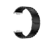 Cinturino in titanio for Huawei Watch Fit 4 Pro Bracciale Correa for Huawei Watch Fit 4 3 Cinturino in metallo sostitutivo(Black-Silver,For Fit 3)