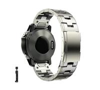 Cinturino in titanio Quickfit da 26mm 22mm for Garmin Fenix 8 6/6X/6XPro/7/7X/5/5X/5XPlus/3 cinturino con rilascio in metallo for Forerunner 945 935(Titanium,26mm(Fenix 8 51mm))