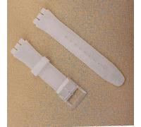 Cinturino in TPU trasparente bianco da 20 mm - Cinturino di ricambio in silicone per orologi