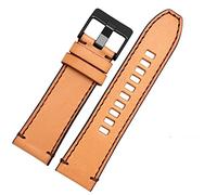 Cinturino in vera pelle per Diese DZ4323 4318 1657 7413 725 cinturino 22 mm 24 mm 26 mm 28 mm polizia retrò marrone stile originale (colore: C-marrone nero, dimensioni: 28 mm), 22mm