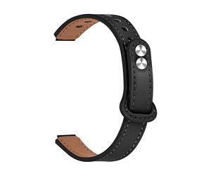 CINTURINO INF 254265 - per Fitbit Inspire 1/2/HR, design classico, 115+102 mm Nero, Marrone, Vera pelle a due strati