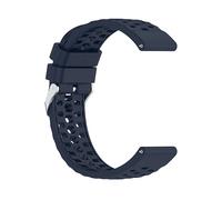 CINTURINO INF 419049 - per Amazfit Active3 Premium 20mm, traforato, regolabile Blu Scuro, Silicone, fibbia in acciaio inossidabile