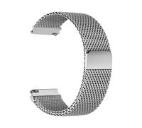 CINTURINO INF a maglia milanese regolabile, compatibile con smartwatch Argento, Acciaio inossidabile