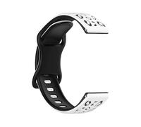 CINTURINO INF Bicolore GT4/5 - impermeabile, compatibile con Huawei, Samsung, Garmin Bianco+Nero, Silicone