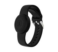 CINTURINO INF Bracciale Airtag - in silicone impermeabile, compatibile con Apple AirTag Nero, silicone, acciaio inossidabile