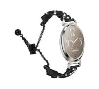 CINTURINO INF Bracciale Cuore Diamanti - compatibile con Garmin Lily 2, regolabile Oro, Acciaio inossidabile