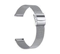 CINTURINO INF Cinturino in acciaio inossidabile per Huawei Watch 2/Garmin Vivoactive Argento,