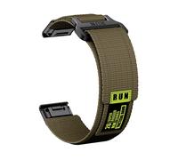 CINTURINO INF Cinturino in nylon intrecciato da 22 mm nero per Garmin Fenix 8 Verde,