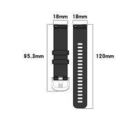 CINTURINO INF Cinturino in silicone per Huawei Watch GT5 - 22 mm Nero,