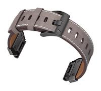 CINTURINO INF Cinturino in vera pelle per Garmin Fenix 8/7X/7/6/5/965 Grigio,