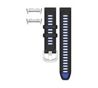 CINTURINO INF D2 - in silicone impermeabile, compatibile con Huawei Watch D2, regolabile Nero + Blu, Silicone