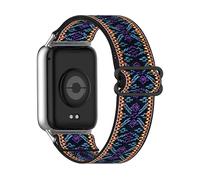 CINTURINO INF elastico in nylon, compatibile con Xiaomi Mi Band 9 Pro, regolabile Multicolore, Nylon intrecciato, acciaio inossidabile