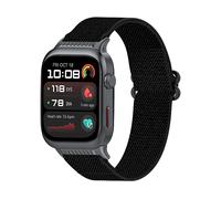 CINTURINO INF elastico in nylon regolabile compatibile con Huawei Watch D2 Nero, Nylon