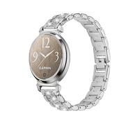 CINTURINO INF Elegante Argento con Diamanti per Garmin Lily 2, regolabile 18 cm, 45 g Argento Con Dettagli Brillanti Tipo Diamanti, Acciaio inossidabile