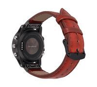 CINTURINO INF Fenix 7S/6S/5S - in pelle con sgancio rapido, compatibile Garmin, regolabile Marrone,