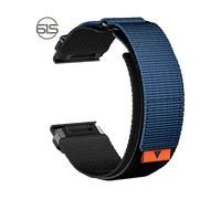 CINTURINO INF Fenix 8/7X Pro/5X 6X - in nylon impermeabile, compatibile con Garmin, regolabile Blu,