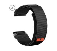 CINTURINO INF Fenix 8 7X Pro 5X 6X - in nylon regolabile, compatibile con Garmin, traspirante Nero,