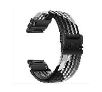 CINTURINO INF Fenix 8/7X Pro/955/965 - in nylon elastico intrecciato, compatibile con Garmin Multicolore, Nylon, acciaio inossidabile 304