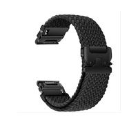 CINTURINO INF Fenix Nylon Elastic Strap 391367 - elastico regolabile compatibile Garmin Fenix Nero, Nylon + acciaio inossidabile 304
