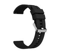 CINTURINO INF G9024-22mm - in silicone impermeabile, compatibile con orologi Huawei Nero, silicone
