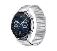 CINTURINO INF GT5/4/3/Pro - in acciaio inossidabile, compatibile con Huawei, regolabile Argento,