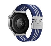 CINTURINO INF GT5/Watch 3/4 Pro - in nylon intrecciato, compatibile con Huawei, regolabile Blu, Nylon intrecciato
