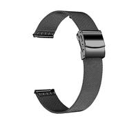 CINTURINO INF in acciaio inossidabile da 22 mm, compatibile con Samsung, Huawei Nero, Acciaio inossidabile