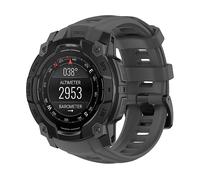 CINTURINO INF Instinct 3 50mm - in silicone impermeabile, compatibile con Garmin Instinct 3 Grigio grafite, Silicone