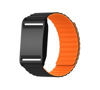 CINTURINO INF magnetico in silicone impermeabile per Polar Loop Nero/Arancione, Silicone