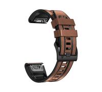 CINTURINO INF per orologio in pelle per Garmin Fenix 7 Pro/7X Nero, Pelle