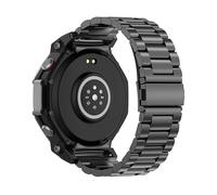 CINTURINO INF T-Rex 3 - in acciaio inossidabile, compatibile con Amazfit T-Rex 3, regolabile Nero,