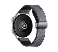 CINTURINO INF universale da 20 mm in stile denim grigio per smartwatch Grado, Silicone, PU