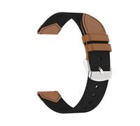 CINTURINO INF Watch GT5 - composito in nylon e pelle, compatibile con Huawei Watch GT5 Nero, Nylon intrecciato, pelle