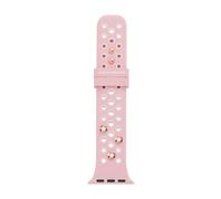 Cinturino intercambiabile in silicone Skechers per Apple Watch da 38/40/41 mm, adatto a tutti i generi, colore: Rosa cipria (modello: SRS6002)