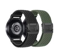 Cinturino intrecciato compatibile con Samsung Galaxy Watch 7/6/5/4/FE 40 mm 44 mm/5 Pro/6 4 Classic,One-Click No Gap Elastico Bracciale con Magnetico per Uomo Donna Nylon Sport Band