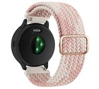 Cinturino intrecciato per Samsung Galaxy Watch 7/6/5/4, 40 mm, 44 mm, 5 Pro, 45 mm, Watch 6/4 Classic, 42 mm, 46 mm, unisex, in nylon, elastico da 20 mm, cinturino di ricambio regolabile (Starlight