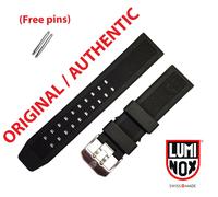 Cinturino Luminox 23Mm 3050 3150 3080 3950 8400 8800 NAVY SEAL FIBBIA ARGENTO