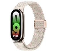 Cinturino magnetico in nylon compatibile con Xiaomi Mi Band 9/8, traspirante, regolabile, con chiusura magnetica scorrevole, For MI band 8/9, Agata