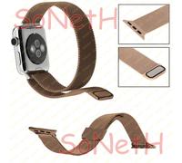 CINTURINO METALLO MAGLIA MILANO APPLE WATCH NIKE+ SERIE 3 42mm A1861 ORO ROSA