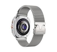Cinturino Milanese Loop for Samsung Galaxy Watch7 Ultra 47mm No Gaps Cinturino in titanio for GALAXY ULTRA Band(Silver)