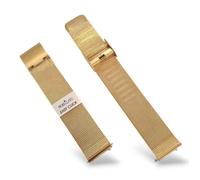 Cinturino Morellato per Orologio Acciaio dorato Maglia Milano Mesh mm 18