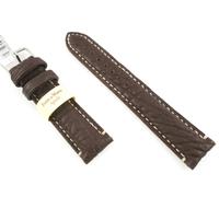 CINTURINO MORELLATO WATCH STRAP FATTO A MANO AGNELLO MARRONE SCURO 18 20 22 mm