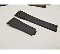 cinturino nero gomma vulcanizzata compatibile orologi rolex 20 mm curvo SUB