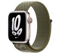 Cinturino Nike Sport Loop per Apple Watch Serie 1 t/m 9 / SE (38/40/41 mm) | Serie 10 / 11 (42 mm) - Sequoia / Pure Platinum - Nouvo