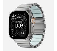 Nomad Stratos Titanium Strap Apple Watch 44mm / 45mm / 46mm / 49mm Natural / Icy Blue Glow - NM009902858