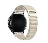 Cinturino nylon Compatible with Samsung Galaxy Watch FE 7 6 5 4 Band 40 44mm/6 Classic 43 47mm/4 Classic 42 46mm/5 Pro 45mm, Montaggio one-click no-gap donne uomini, Luce stellare