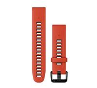 Garmin - Cinturino di ricambio - Bracelet QuickFit 20mm Silicone Rouge / Noir in Silicone - rosso rosso